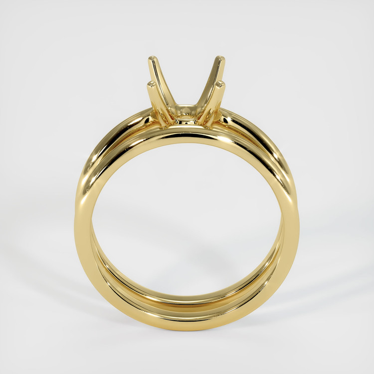 18K Yellow Gold Wedding Set Ring Setting