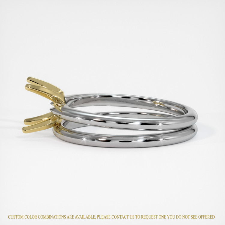 14K Yellow & White Wedding Set Ring Setting