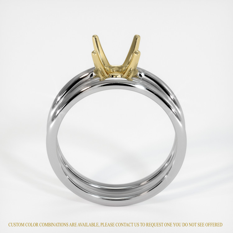 14K Yellow & White Wedding Set Ring Setting