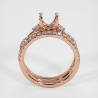14K Rose Gold Pave Ring Setting Image