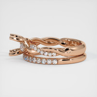 18K Rose Gold Pave Ring Setting Image
