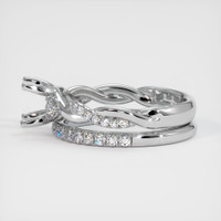 14K White Gold Pave Ring Setting Image