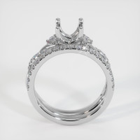 14K White Gold Pave Ring Setting Image