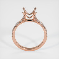14K Rose Gold Pave Ring Setting Image