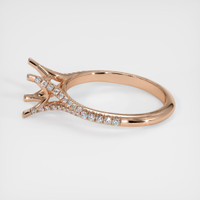 18K Rose Gold Pave Ring Setting Image