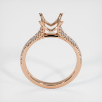 18K Rose Gold Pave Ring Setting Image