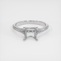 14K White Gold Pave Ring Setting Image