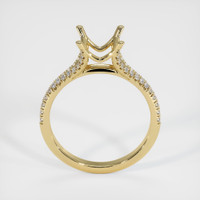 14K Yellow Gold Pave Ring Setting Image