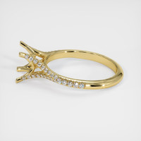18K Yellow Gold Pave Ring Setting Image