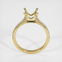 18K Yellow Gold Pave Ring Setting Image