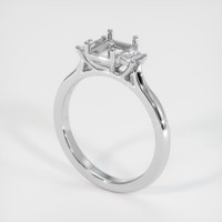 10K White Gold Three Stone Ring Setting Video