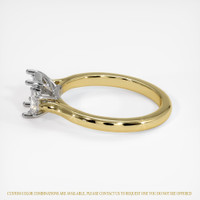 18K White & Yellow Three Stone Ring Setting Image