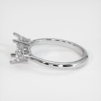 18K White Gold Three Stone Ring Setting Image