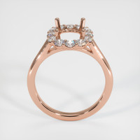 14K Rose Gold Halo Ring Setting Image