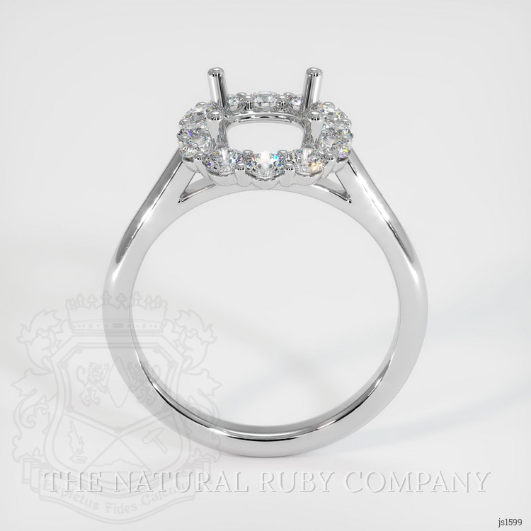 Silver Halo Ring Setting