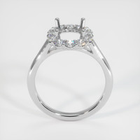 18K White Gold Halo Ring Setting Image