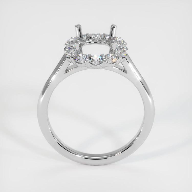 18K White Gold Halo Ring Setting