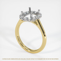 18K White & Yellow Halo Ring Setting Video