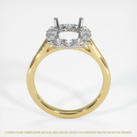 18K White & Yellow Halo Ring Setting Image