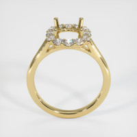 14K Yellow Gold Halo Ring Setting Image