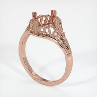 14K Rose Gold Antique Style Ring Setting Video