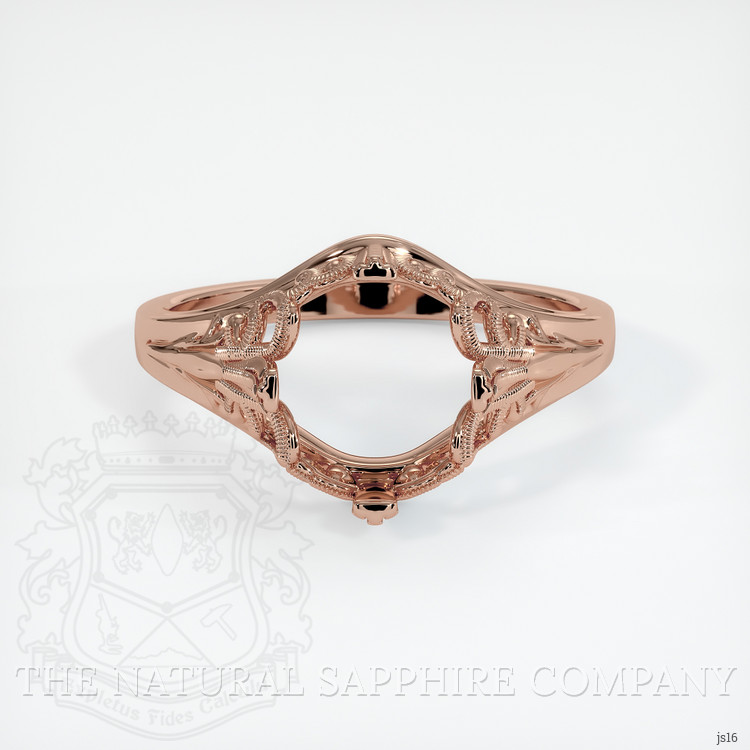 14K Rose Gold Antique Style Ring Setting