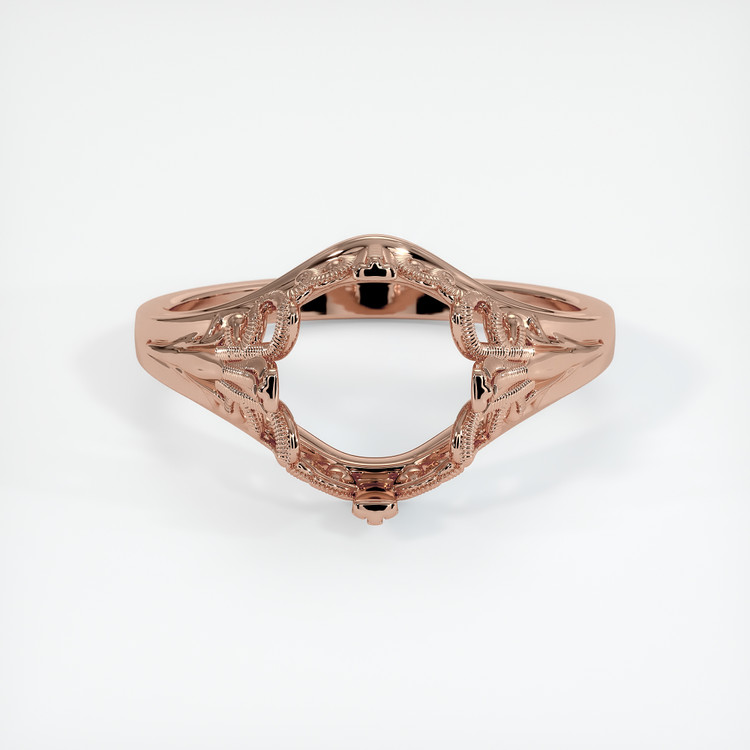 14K Rose Gold Antique Style Ring Setting