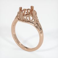 18K Rose Gold Antique Style Ring Setting Video