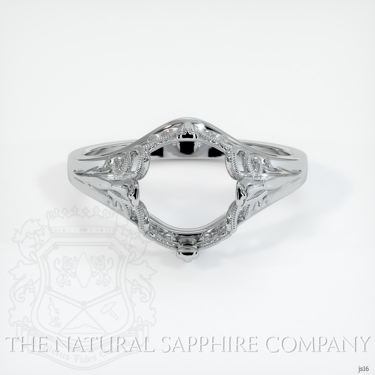 14K White Gold Antique Style Ring Setting