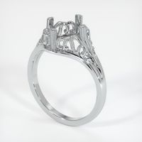 18K White Gold Antique Style Ring Setting Video