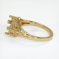 10K Yellow Gold Antique Style Ring Setting Image
