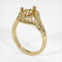 14K Yellow Gold Antique Style Ring Setting Video