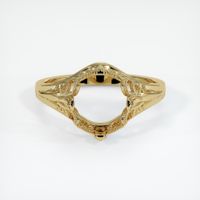14K Yellow Gold Antique Style Ring Setting Image