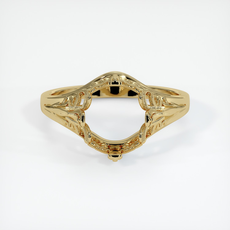 14K Yellow Gold Antique Style Ring Setting
