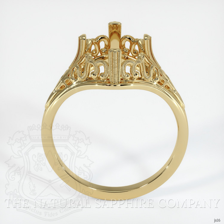 14K Yellow Gold Antique Style Ring Setting