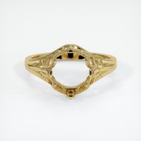 18K Yellow Gold Antique Style Ring Setting Image