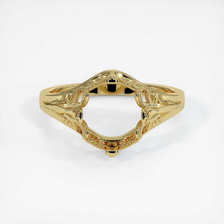 18K Yellow Gold Antique Style Ring Setting