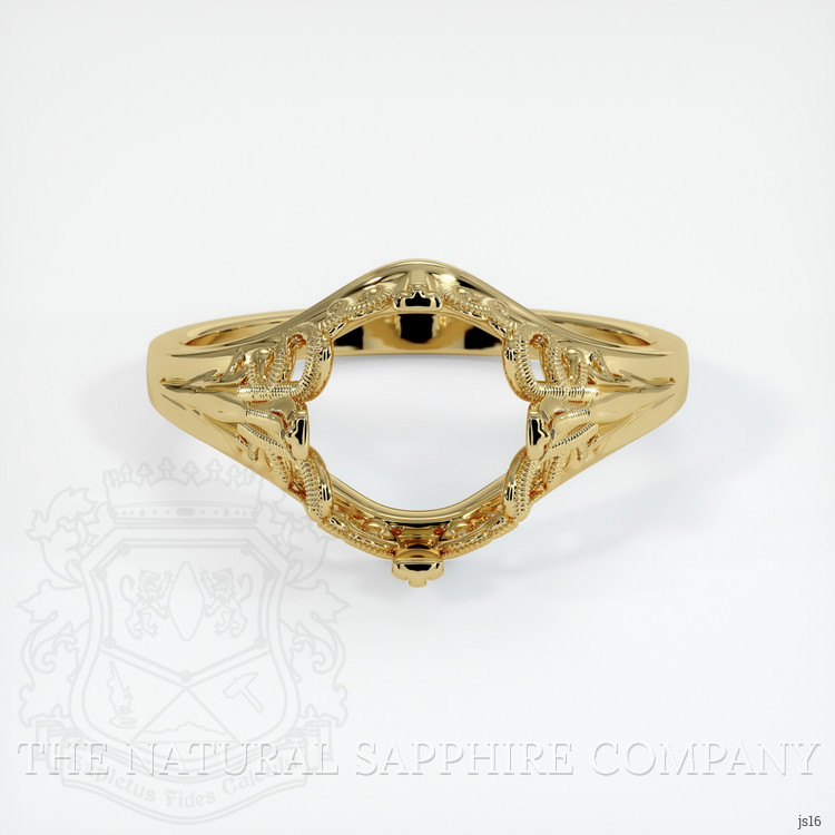 18K Yellow Gold Antique Style Ring Setting