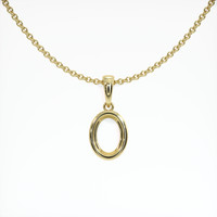 10K Yellow Gold Bezel Pendant Setting Video