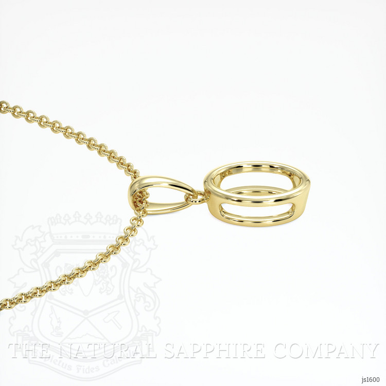 10K Yellow Gold Bezel Pendant Setting