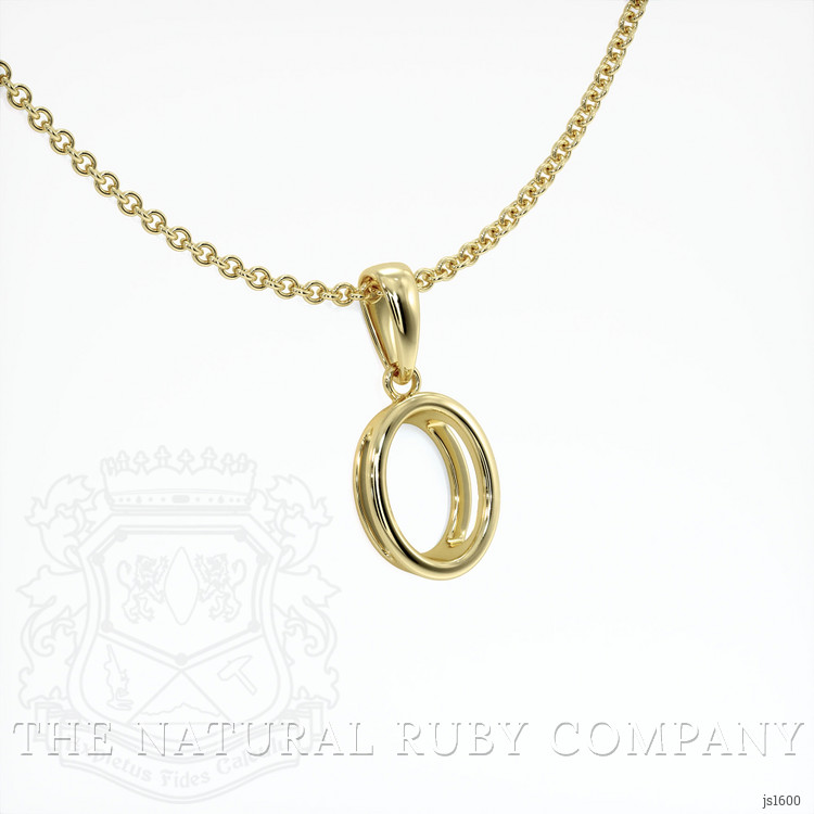 14K Yellow Gold Bezel Pendant Setting