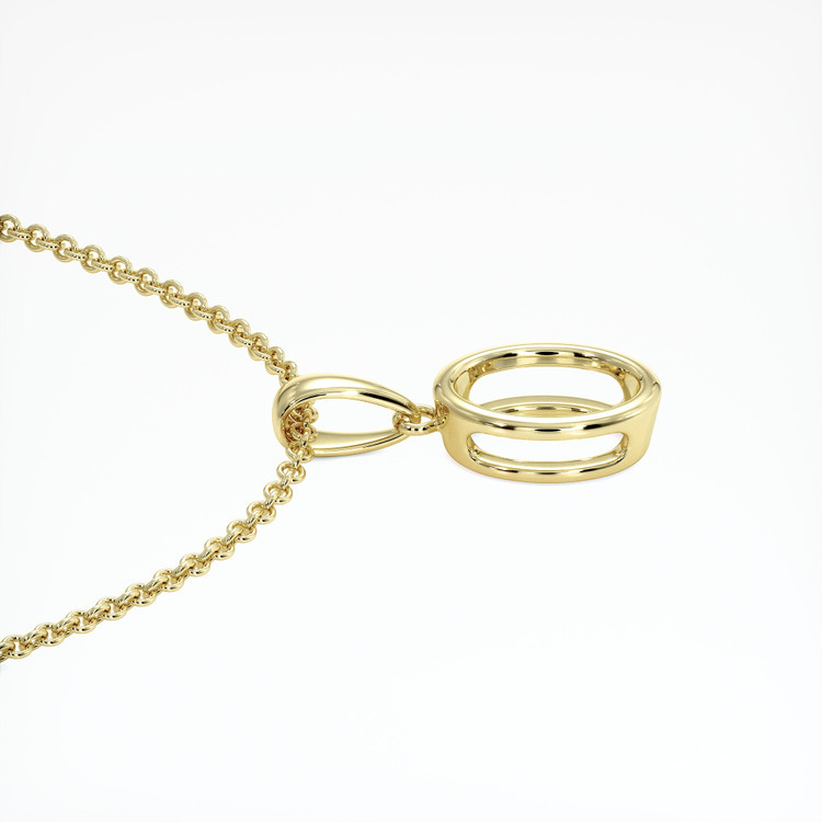 14K Yellow Gold Bezel Pendant Setting