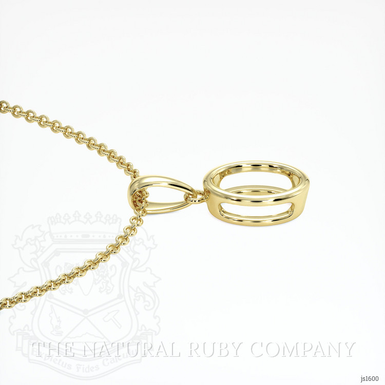 14K Yellow Gold Bezel Pendant Setting