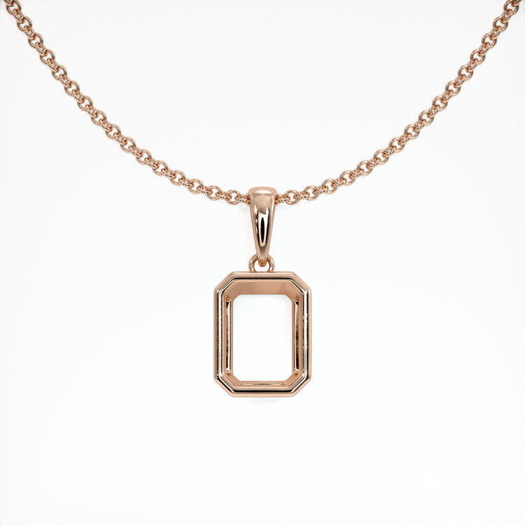 14K Rose Gold Vedic Pendant Setting