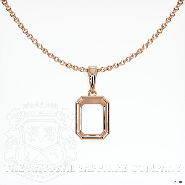 14K Rose Gold Vedic Pendant Setting