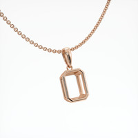 14K Rose Gold Vedic Pendant Setting Image