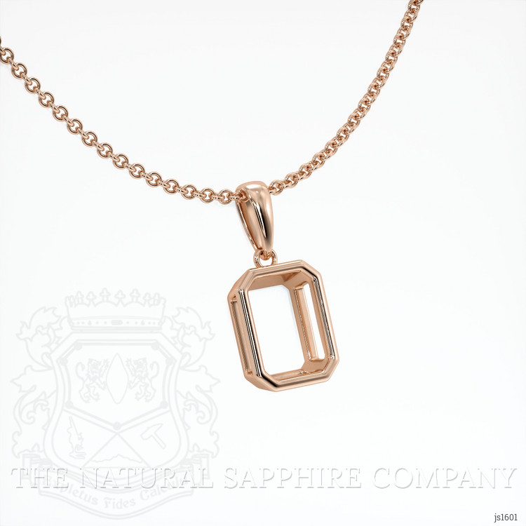 14K Rose Gold Vedic Pendant Setting