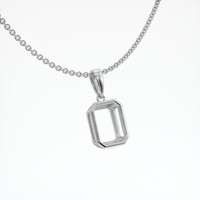 10K White Gold Vedic Pendant Setting Image