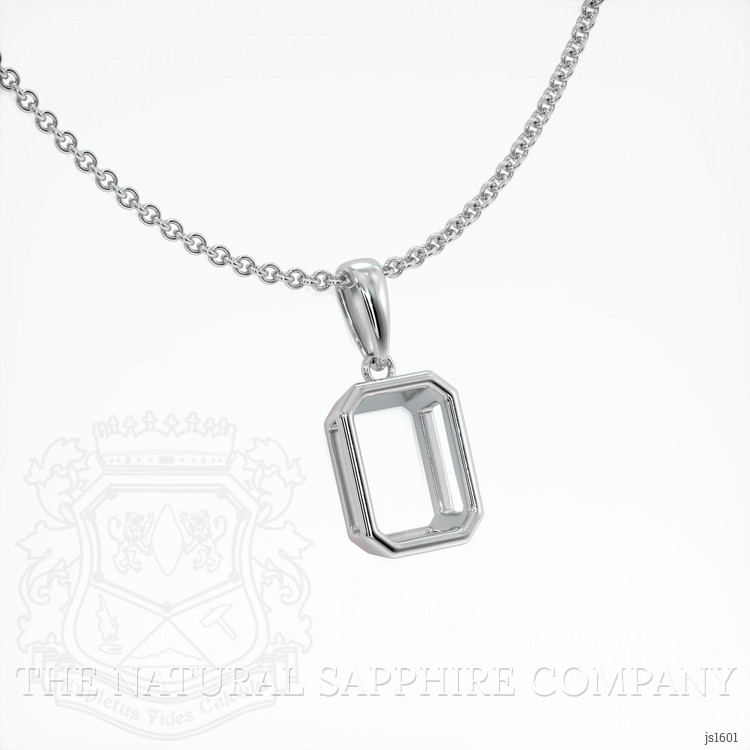 14K White Gold Vedic Pendant Setting