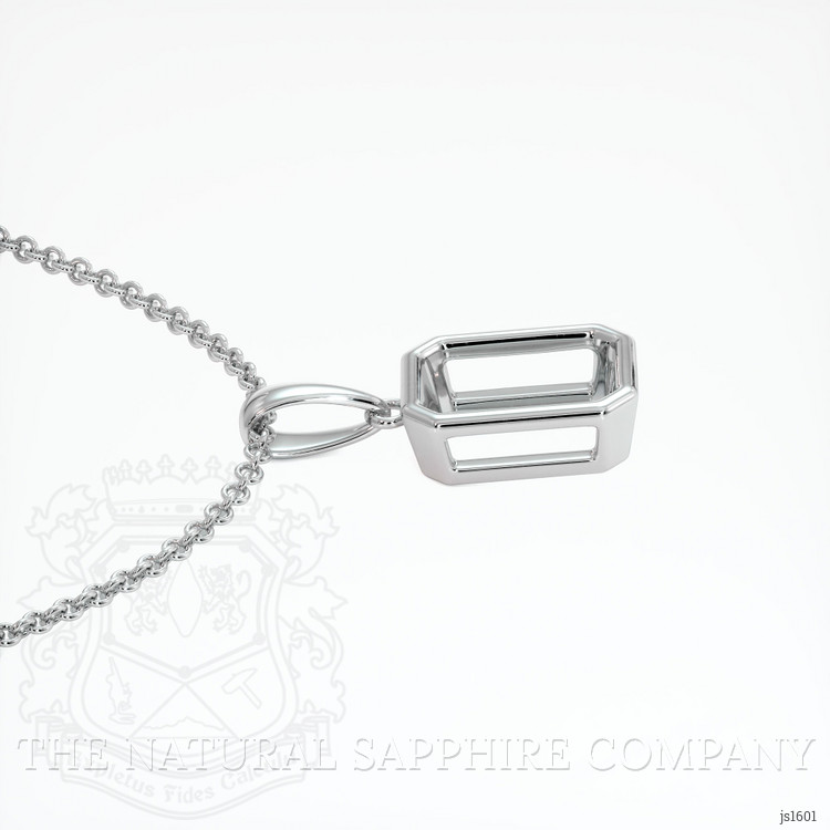 14K White Gold Vedic Pendant Setting